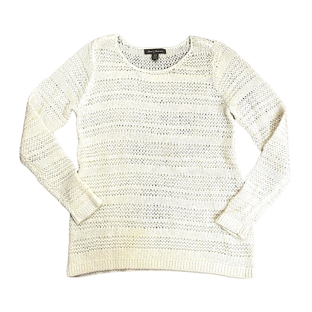 Tommy Bahama Spaulding Pullover Sweater Wool Alpaca Open Knit Size Small